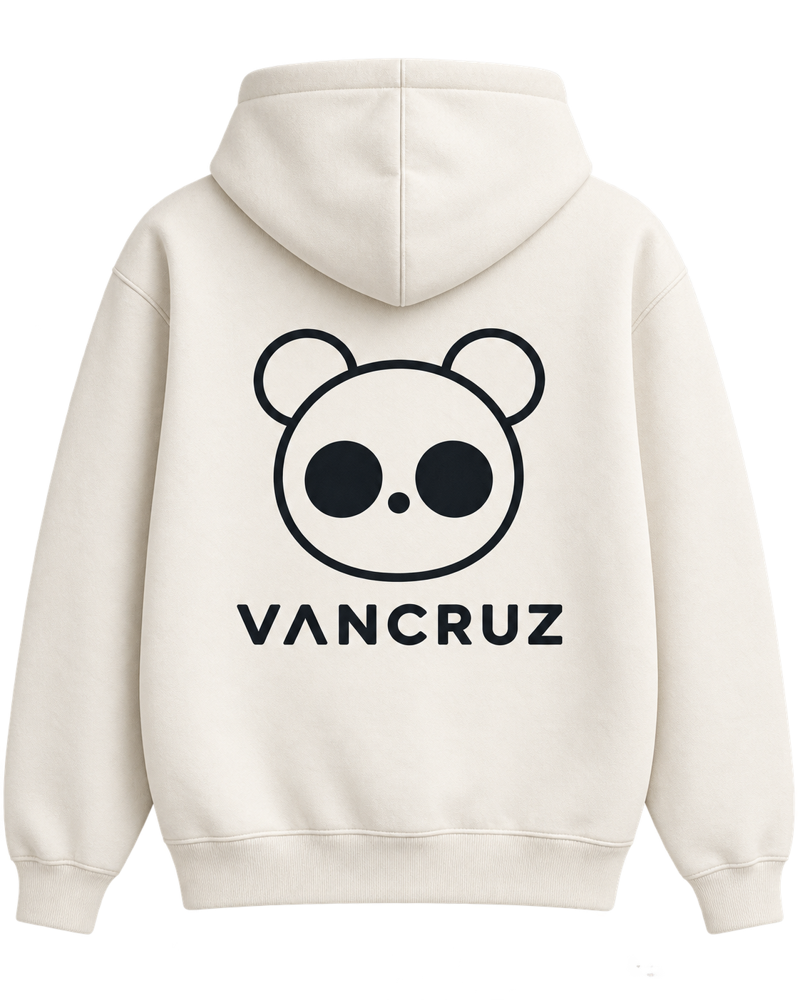 Mockup conceptual: Hoodie crema